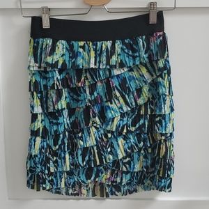Pleated mini skirt